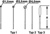 Петля микробиологическая Bochem, тип 1, диаметр 1,5 мм, длина 100 мм, нержавеющая сталь