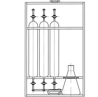 Прибор для отбора и хранения проб газа, эскиз 1-156