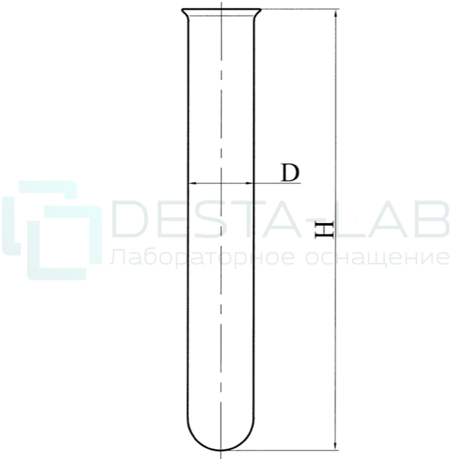 Пробирка П1 25-200 ТС ГОСТ 25336-82