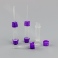 Пробирка не вакуумная для взятия капиллярной крови 013-046-К2Е-2К-050-050-U04 (с наполнителем К2ЭДТА, с капилляром, с двумя крышками, объем забираемой крови 0,5 мл) Перинт, уп. 50 шт.