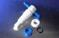 Пробка для крана химического, отверстие прямое, диаметр 2 мм, ПТФЕ, Corning