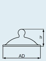 Крышка для эксикатора DURAN Group 150 мм, с ручкой, стекло