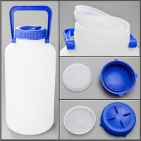 Бутыль толстостенная с широким горлом 10 л. с крышкой, ПЭНД, Kartell