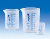 Стакан мерный VITLAB 3000 мл, синяя шкала, PP