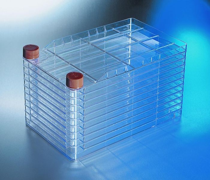 Флаконы CellStack, 10-уровневые, TC, 6360 см², 1 шт./уп., 2 шт./кор, Corning
