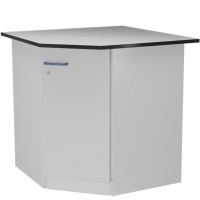 Стол угловой высокий на металлической опорной тумбе ЛАБ-PRO СУОТМ 90/65.90/65.90 TR-TR16/22