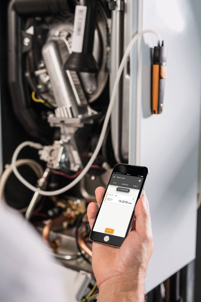 Смарт-зонд testo 510 i - Манометр дифференциального давления с Bluetooth, управляемый со смартфона/планшета