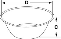 Чаша Bochem лабораторная, высокая, 9 л, нержавеющая сталь