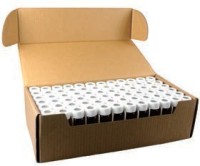 Виала 40 мл, темное стекло, с крышкой винтовой 24-400 с отверстием, ПП, ребристая, белая, с септой Natural PTFE/White Silicone, 3 мм, 100 шт/уп, Zhejiang ALWSCI Technologies