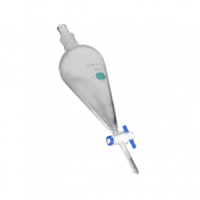 Воронка делительная, 1 л, грушевидная, крышка 27, тефлоновый кран, ПВХ, 1 шт, Pyrex (Corning)