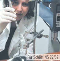 Перемешивающий элемент Bohlender полумесяц, со стеклянным валом, длина 490 мм, 90 x 24 x 3 мм, PTFE