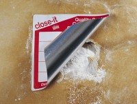 Наклейки Bürkle close-it 95х95 мм желтая печать, 500 шт/рул