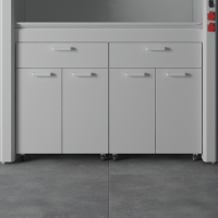 Тумба подкатная для вытяжных шкафов ЛК-1200 ТПД-В с ящиком