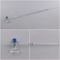 Бюретка 1-1-2-10-0,05 с краном, резьбовым уплотнением, ГОСТ 29251-91 (3 шт./упак)