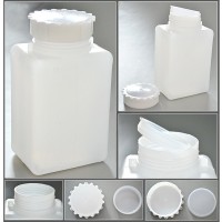 Емкость для общелабораторного применения (бутылка квадратная) 1000 мл., с дел., ПЭВП, Aptaca