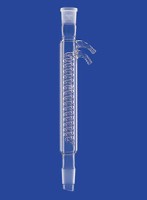 Холодильник с двойными стенками Lenz NS29/32, длина 160 мм, со стеклянными оливами