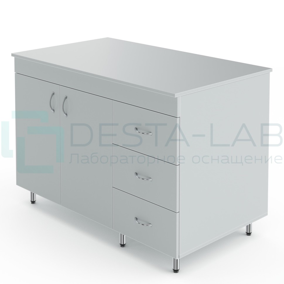 Лабораторный стол-тумба со столешницей из ЛДСП Теолаб НВ-1200 СТЛ