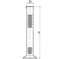 Цилиндр 1-10-2 с носиком белая шкала