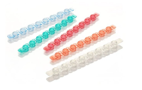 Крышки для пробирок в стрипах, на 0,2 мл, 1×8, MicroAmp, выпуклые, цветные, 300 шт./уп., Thermo FS