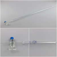 Бюретка 1-1-2-100-0,2 с краном, резьбовым уплотнением, ГОСТ 29251-91 (3 шт./упак)