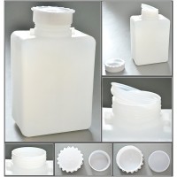 Емкость для общелабораторного применения (бутылка квадратная) 2000 мл., с дел., ПЭВП, Aptaca