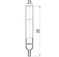 Колонка к хроматографу, эскиз 2-617