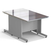 Стол островной ЭКРОС 900х1500х750 мм, раб. поверхность - НЕРЖАВЕЮЩАЯ СТАЛЬ