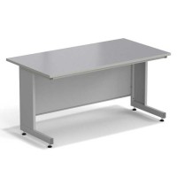 Стол пристенный ЭКРОС 1500х800х750 мм, раб. поверхность - МОНОЛИТНЫЙ КЕРАМОГРАНИТ с ПВХ кромкой