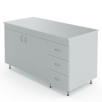 Лабораторный стол-тумба со столешницей из ЛДСП Теолаб НВ-1500 СТЛ