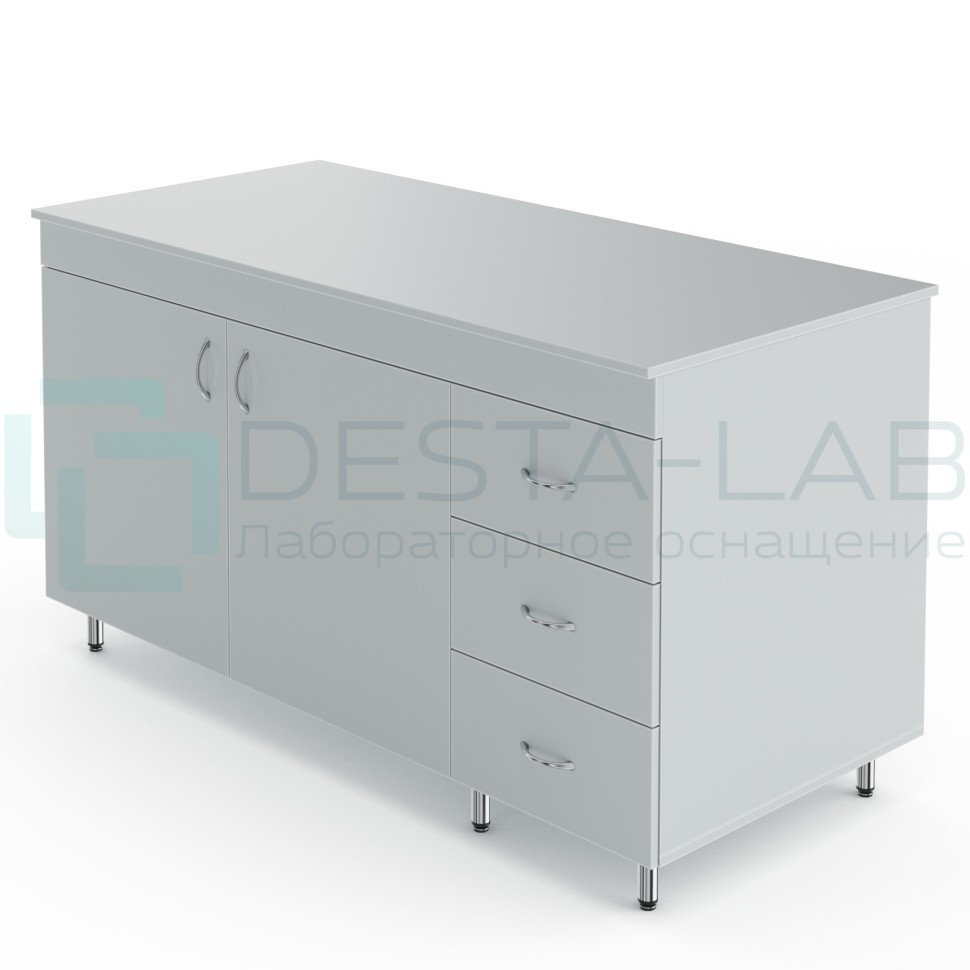 Лабораторный стол-тумба со столешницей из ЛДСП Теолаб НВ-1500 СТЛ
