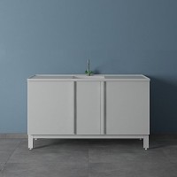 Мойка лабораторная химическая ЛК-1500 СМС-ПВ (2 раковина, 1 смеситель)