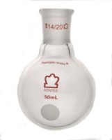 Колба круглодонная Kimble 50 мл, прочная, 14/20, стекло