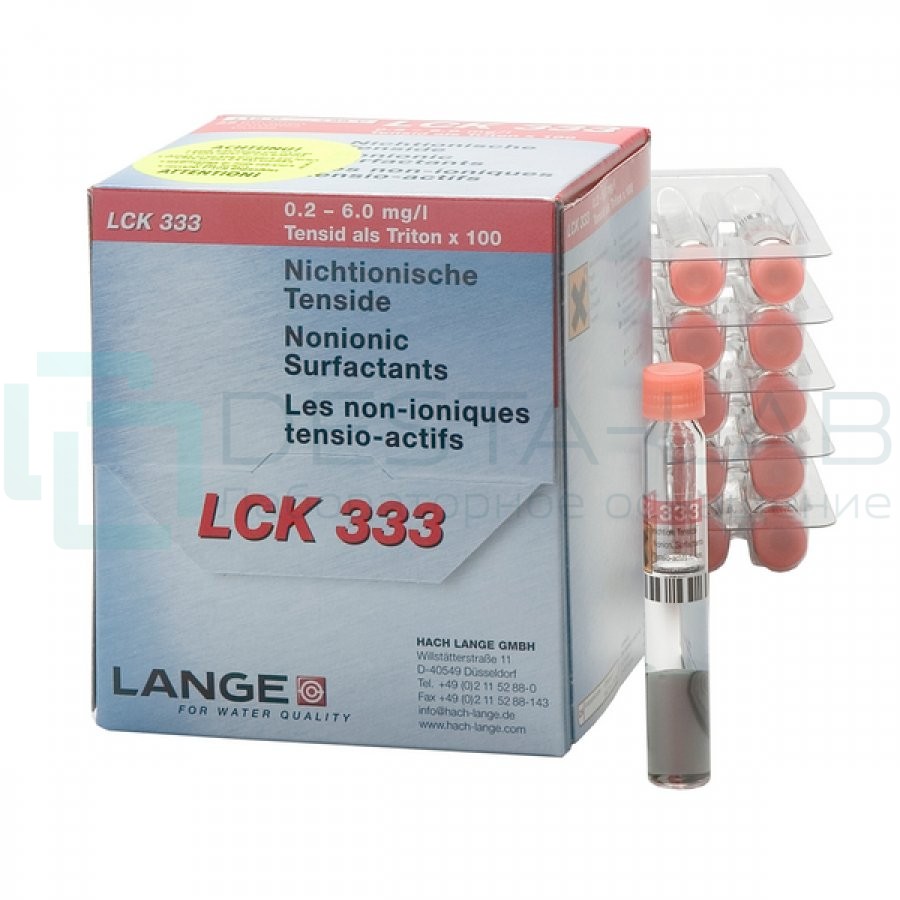 Кюветный тест Hach LCK 333 на ПАВ неионные, 24 тестов