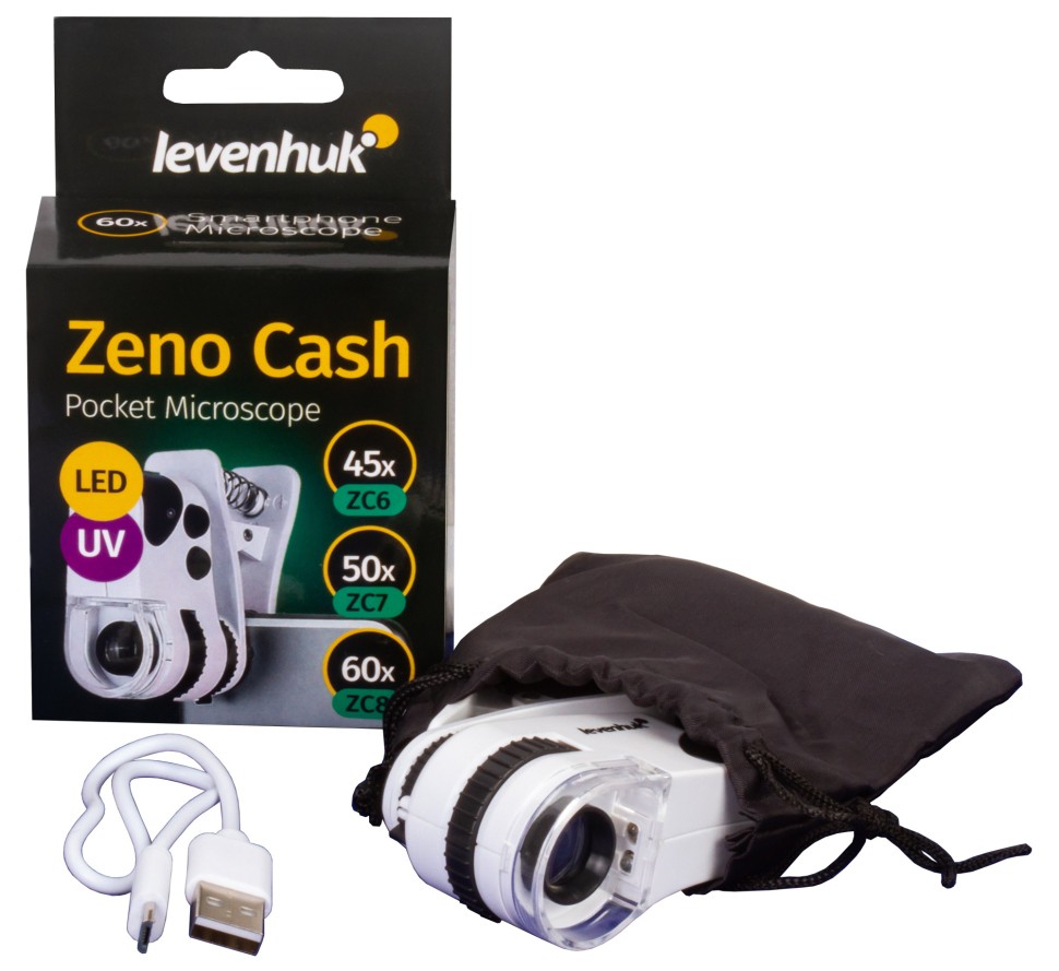 Микроскоп карманный для проверки денег Levenhuk Zeno Cash ZC6