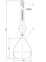 Колба Лешателье-Кандло с пробкой эскиз 2-969