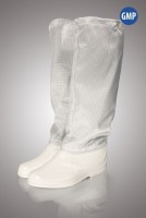 Бахилы для чистых помещений, высокие, на твердой подошве, без молнии, ЛТО