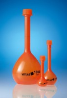 Колба мерная VITLAB с винтовой крышкой, opak, 10 мл, класс А, PMP