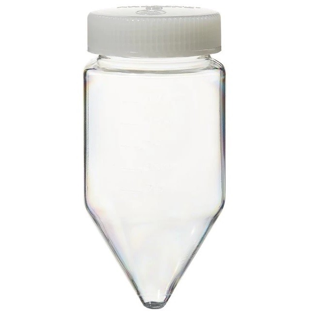 Центрифужная пробирка Nalgene с завинчивающейся крышкой, коническая, стерильная, 175 мл, PS, диаметр 61.5 мм, высота 135.6 мм