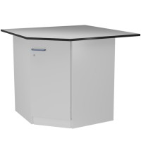 Стол угловой на металлической опорной тумбе ЛАБ-PRO СУОТМ 110/80.110/80.90 TR-TR16/22