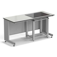 Стол весовой с приставкой ЭКРОС 1500х600х750 мм, весовой стол справа, раб. поверхность - LABGRADE