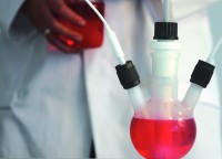 Колба Bohlender трехгорлая, круглодонная, 100 мл, NS 29, 2 x GL18, PFA