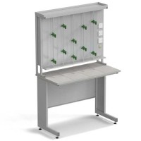 Стол титровальный ЭКРОС 1200х600х900/1885 мм, раб. поверхность - КЕРАМИКА с ПВХ кромкой