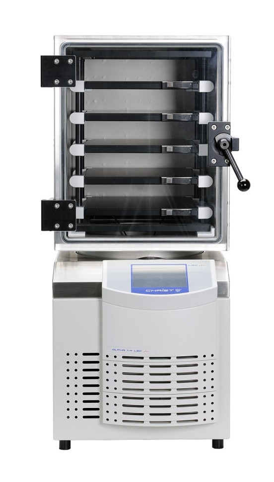 Лиофильная сушка Martin Christ Alpha 2-4 LSCplus, комплект Lyocube с 5 полками