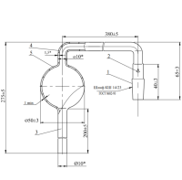 Трубка с шаровым расширением ГОСТ 27678 гф 6.452.135