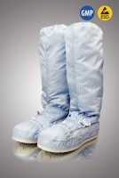 Бахилы для чистых помещений, высокие, твёрдая гипалоновая подошва, без молнии, ЛТО