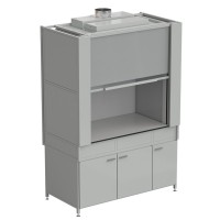 Шкаф вытяжной с коконом из стеклопластика без воды с ВЗБ светильником 1500х820х2240 мм, раб. поверхность - LABGRADE