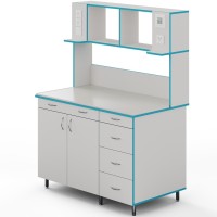 Пристенный стол со столешницей из монолитной керамики СЛП НВК 1200 МОН