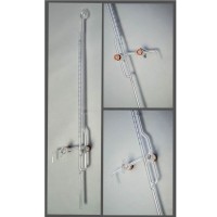 Бюретка 1-2-2-1-0,01 (микробюретка), кран с резьбовым уплотнением, ТУ 9464-022-52876351-2016, ГОСТ 29251-91