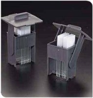 Штатив для окрашивания и проводки на 12 стекол, съемный, серый, РОМ, Deltalab