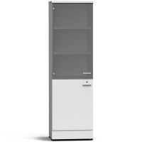 Шкаф для посуды 600х500х2000 мм серый